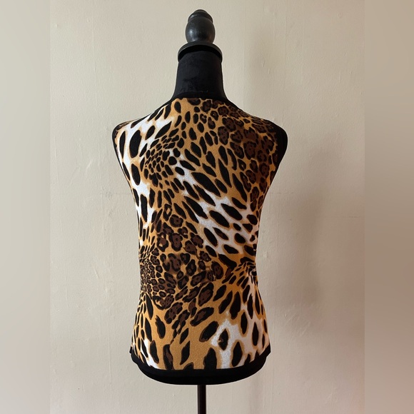 Belladini Animal Print, Light Sweater Tank, Size L, like new - Picture 2 of 5
